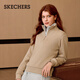 Skechers knitted pullover sweatshirt for women 2025 autumn new long-sleeved jacket casual sportswear L425W012