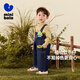 Mini Bala soft denim boys and girls pants not easy to fade loose straight pants baby overalls 2025 autumn and winter new products
