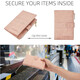 Multifunktionales Reisepassbeutel Neues mattes Design PU Textur Anti-Diebstahl-Pinsel-Brieftasche geeignet für Jugendgeschäftsstil Pu Pink [Anti-Diebstahl-Pinsel]