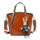 En wie internationale Luxusmarke 2025 Neue Umhängetasche Frauen Crossbody Bag Handtasche Handtasche Echtes Leder großer Kapazitätsschale Retro Brown