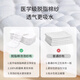 煦凛德国品牌尿布可水洗新生儿介子布婴儿纯棉纱布7A级抗菌透气尿介子 月光白 尿布 6片装 M码【适合5~15斤】0-5个月