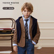 Teenie Weenie Kids 25 years new boys and girls college style blazer jacket beige 140 cm