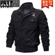 JEEP SPIRIT秋冬季男士夹克飞行员工装外套二战军迷翻领肩章上衣 9930军绿色 薄款 M 90-115斤 建议