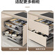 Dibujo de la canasta Gabinete de cocina Cajón de doble capa Tipo de tazón Tazón Tazón Pit Towls y Chopsticks Almacenador de almacenamiento Espacio de tres capas Draw Mid-Pull Half Draw 720 Gabinet_ [Ancho interno requerido 675-695 mm, apertura de triple capazón_drawer type_door