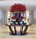 Clcey Hotel Hall redondeada Corredor Plataforma de flores Entrada de la oficina Redonda de mesa redonda Plataforma de visualización Feng Shui Plataforma KTV Decoración Plataforma 11150 Diámetro