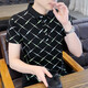 Fat Donglai 2025 summer new Polo shirt short-sleeved men's trendy brand ins slim lapel half F9226 white M