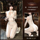 Feimu Slippery Series Translucent Sexy Black Silk Jumpsuit Temptation Lace Anti-Snatch Hollow Pure Desire Jumpsuit White Single-piece Jumpsuit One Size