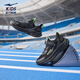 Hongxingerke (Erke) Zapatos para niños para niños y zapatillas para correr para niños para nuevos productos para el otoño infantil, densos zapatos deportivos netos, suelo negro/negro 40