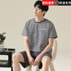 Bozhixing men's summer thin short-sleeved pajamas home clothes 2025 new HDE-9930 L men