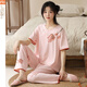 Modal pajamas for women in summer 2025 new short-sleeved suit new Chinese style thin trousers for outdoor wear LZY9905 M (recommended 75-95Jin [Jin equals 0.5 kg])