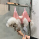 Dog bathing artifact, beauty hammock, pet bathing bag, foot washing and shearing fixed bag, hanging anti-scratch and anti-bite tool, bathing and beauty artifact-pink, M suitable for 12-20Jin, Jin equals 0.5kg (hook)