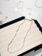 LZJV1105 Korea Dongdaemun Earlobe empfohlen Perlen Halskette High-End Colarbone Kette