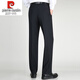 
Pier Cardin high-end mulberry silk casual straight-leg men's pants for middle-aged summer thin ultra-hung free high-waist straight-leg business casual pants [Black] F9902 29 73