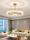 OPPLE (OPPLE) Opp Crystal Fan Light 2024 Nouveau salon Light Master Bedroom Light Plafond avec ventilateur électrique Fan de plafond de restaurant de secoue
