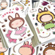 Magic Bean Shenghuo [Hot Style] Labubu-Dress-up-Aufkleber Cartoon Netter Kinder dekorativen Desktop DIY-Aufkleber Labubu Fun DIY-Aufkleber 38 große Größen (fünf Sets, keine Wiederholungen)