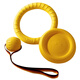 HELLOJOYEVA Foam Float Toy Dog Training Bite-Resistant Ball Frisbee Set Pull Ring Teething Toy Pet Supplies