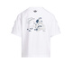 Adidas (adidas) T-shirt des filles de vêtements pour enfants 25 été 101 Spot Dog Joint Brandhed Style Embellifhed Bow Children's Pure Cotton Colon