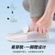 Siete zapatos de cuero genuino de cuero de siete lobos de cuero para hombres, zapatos de cuero casuales de cuero para hombres, verano, transpirable 2025 blanco 9925 41