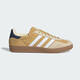 Adidas (Adidas) Kleeschuhe Herren- und Frauenschuhe Neue Gazelle Deutsche Trainingschuhe leichte Sportgewichte atmungsaktiven lässigen Freizeitschuhen Ji3523/Hafer Farbe/Weiß/Hidden Blue 38 (235 mm)