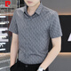 Pierre Cardin Ice Silk Summer Camisa de manga corta Camisa de manga corta 2025 Camisa elástica de media manga de 2025 Top 7029 White M 90-110Jin [Jin iguala 0.5 kg]