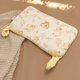 Baby pillow for babies over 6 months old, breathable, special comfort pillow for children aged 1-6 years old, washable and suitable for all seasons, 5-15 months old, pastoral rabbit, pillow height 1.5cm