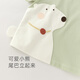 Guaiqi Bear boy and girl baby short-sleeved pure cotton T-shirt summer thin half-sleeved cartoon top baby cute summer clothes milk tea green 80