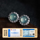 Jianlu – boucles d'oreilles en argent et jade naturel pour femmes, boucles d'oreilles en jade de haute qualité, bijoux, cadeau d'anniversaire pour femme et mère