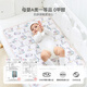 DOMIAMIA Diaper Pad Baby Washable Newborn Baby Autumn and Winter Nursing Mat Kindergarten Mattress Extra Size Aunt Pad San Cameo (Urine Diaper without Reverse Osmosis - Class A Zhirou Cotton) 60 90cm