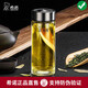 
HEENOOR glass cup single-layer men's large capacity portable handle with cup set anti-scalding water cup for students' home car tea brewing cup 9076---large capacity with lifting ring 695ml