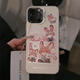 OLPAY flower viewing Judynik suitable for Apple 16pro matte color silver Huawei mate cartoon mobile phone case iphone15p transparent white-GH9214 flower viewing Judynik Honor Magic6Pro