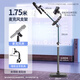 DOBOLY microphone microphone stand floor-standing cantilever metal disc stand liftable outdoor mobile phone live singing performance stand with mobile phone clip floor-standing cantilever microphone stand