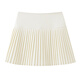 GIOIO woolen high-waisted pleated skirt for small women 2025 autumn and winter new age-reducing versatile short skirt slimming A-line skirt off-white M waist 68 (98-108Jin Jin is equal to 0.5 kg)