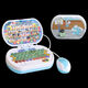 Kinder Computer Chinesisch und Englisch Lesemaschine Pinyin Lernmaschinenbriefe Frühschulein Kindergarten Smart Toys 0-3-6 Jahre alt. Blau neuer verbesserter Pinsel + Lade -Set