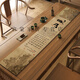 
LuodaBAN (LUODABAN) Qianlijiangshan Tu Table Flag Tea Table New Chinese-style Zen Tea Table Padding Cloth Absorbent Tea Table Table Cloth Long Strip Jingxin-NG-12048 Customization [Welcome to consult customer service]