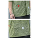 [Korean style workwear] Shirt men's seven-point long-sleeved loose trendy casual half-sleeved summer mid-sleeved top men 701 yellow 2XL