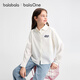 Balabala children's clothing girls long-sleeved shirts 2025 autumn tops sweet brushed jacket versatile 208325102006