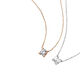 Chili 925 sterling silver diamond necklace for women rose gold color gold pendant bull head claw set diamond set chain 750 real diamond clavicle chain silver necklace