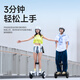 N ° 9 MINI N ° 9 Balance Balance, Xiaoji Mini enfants Cool Gift Electric Vehicle No.9 Somatic Smart Riding Driver Adult Extra Long Range No.9 Balance Bike White [85 kg Chargement]