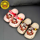 G.DuckKids Petites chaussures d'enfants de canard jaune Chaussures de trou d'enfants garçons et filles bébé parent-enfant nezha dessin animé maison extérieur sandales anti-glissade kaki 24 à25 [longueur intérieure 16,5 cm]
