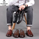 Mille papier grue en cuir chaussures masculin 2025 Nouvelles chaussures pour hommes printemps et automne.