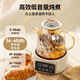 Mengduofu health pot all-glass thermostatic kettle kettle teapot mini office one-person flower teapot home boiling water for tea baby silicone-free 0 glue pure glass bottom one smart model all-glass + multi-function + appointment 1L flagship model