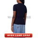 保罗拉夫劳伦（Polo Ralph Lauren）纯色圆领徽章短袖毛衣 女款 深蓝色 深蓝色 S