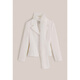 OBBLIGATO Autumn and Winter removable ribbon buckle suit suit jacket coat off-white M