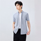 Giordano Anti-Wrinkle Protective Men Men Pure Cotton Business Formal Wear Одиночный карманный рубашка с короткими рукавами Men 01045459