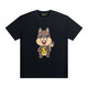 Lee Kids Smiley Face Justin Bieber Drewicon Love Patrón de oso Ronda Redonda Reductor manga de mangas cortas Hombres y mujeres 1278 S