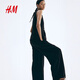 H/M2025 summer new women's clothing fashionable casual and versatile long vest 1288086 White S 160/84 36