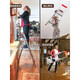 Little Giant Thickened Aluminum Alloy Herringbone Ladder Household Ladder Aluminum Alloy 4-step Ladder 15270 Touch Height 3.0m) Household Ladder