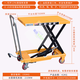 Er jiagong bewegliche manuelle hydraulische Plattformauto-Flachbettschere mit handgeschwemmtem kleiner Liftplattform Mobile Lift 12250 Kilometer [Jin entspricht 0,5 Kilogramm] 0,72 Meter