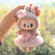 Robe de bébé Labubu pour boutons floraux et jupe moelleuse pour le printemps petite robe de mariée parfum avec colle de colle de colle de poupée