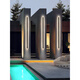 Opuyuanxing Outdoor Wall Lights Минималистский наружный крытый длинная полоса световая вилла забор для забора дверь стена световой двор.